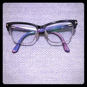 Tom Ford Cat Eye Blue Lens Glasses (Like New)!